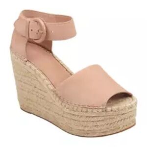 Marc Fisher Pink Wedge Espadrilles